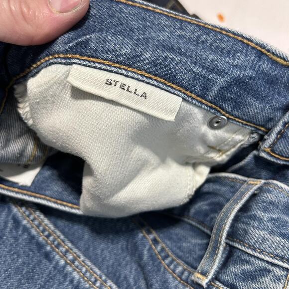 SLVRLAKE Jeans Womens 28 Blue Stella Straight Leg Claremont Wash Made USA Denim - Picture 4 of 13